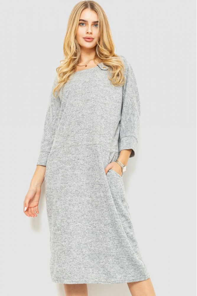 Купити Сукня, колір світло-сірий, 186R38 - Фото №1