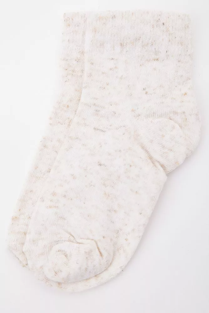 Купить Детские однотонные носки, светло-бежевого цвета, 167R605-1 оптом - Фото №1