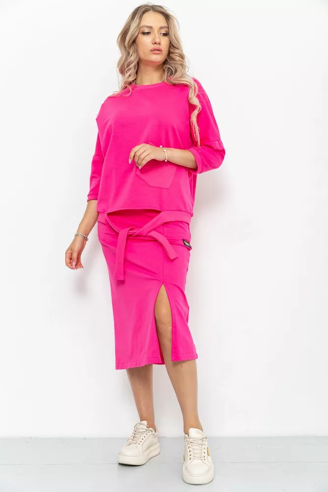 Купити Костюм жіночий повсякденний, колір рожевий, 115R0518 оптом - Фото №1