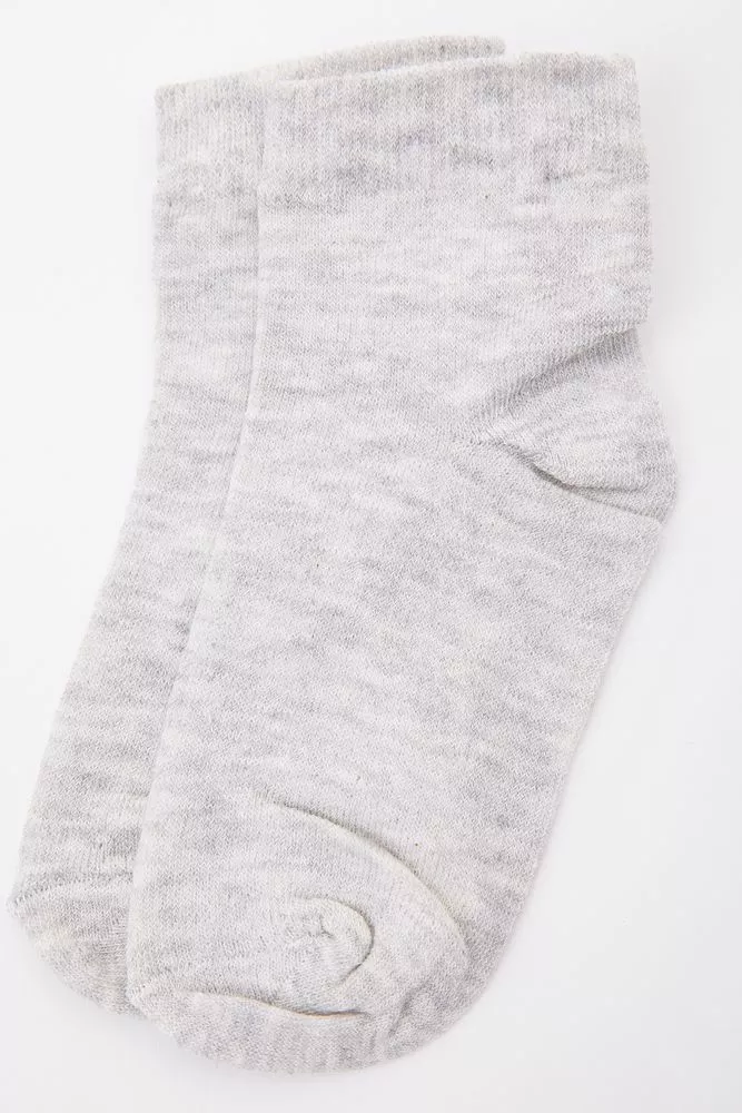 Купить Детские однотонные носки, светло-серого цвета, 167R605-1 оптом - Фото №1