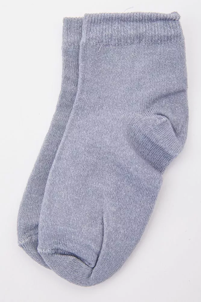 Купити Дитячі однотонні шкарпетки, сірого кольору, 167R605-1 - Фото №1