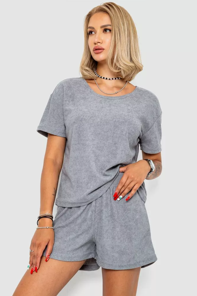 Купити Жіноча піжама, колір сірий, 102R367 оптом - Фото №1