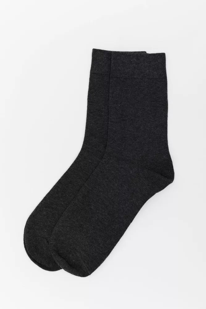 Купить Носки мужские высокие, цвет темно-серый, 151RF550 - Фото №1