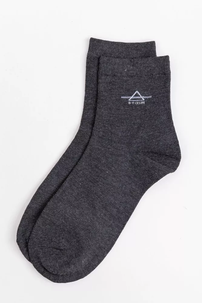 Купити Шкарпетки чоловічі, колір грифельний, 131R21-2-02 - Фото №1