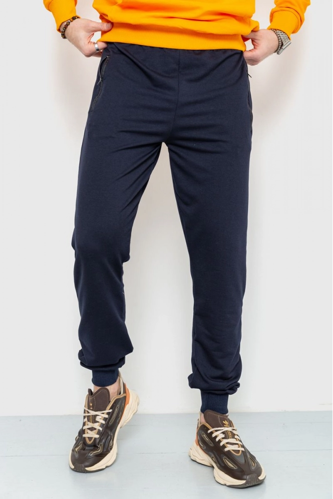 Купить Спорт штаны мужские демисезонные, цвет темно-синий, 226R050 - Фото №1