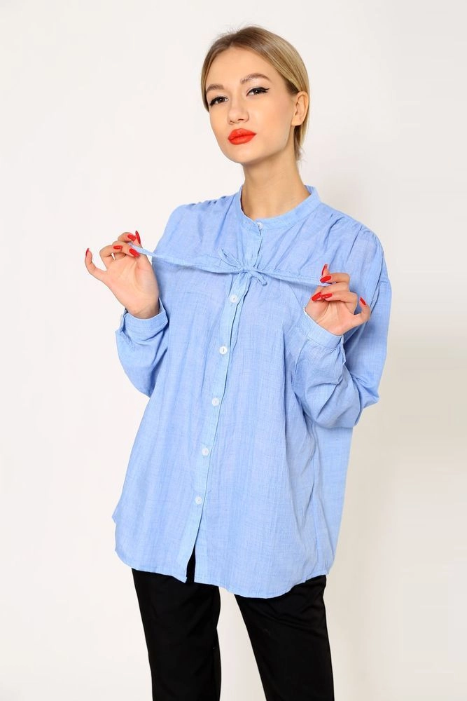 Купити Блузка жіноча, колір блакитний, 115R337A - Фото №1