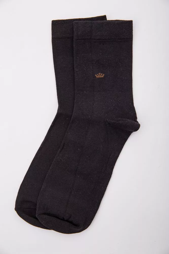 Купить Мужские носки средней длины, черного цвета, 167R525 - Фото №1