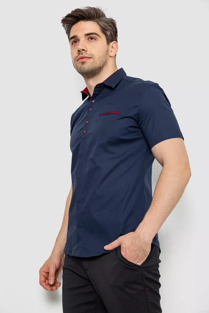 Купити Сорочка чоловіча, колір синій, 214R7002 - Фото №3