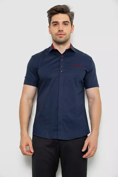 Сорочка чоловіча, колір синій, 214R7002