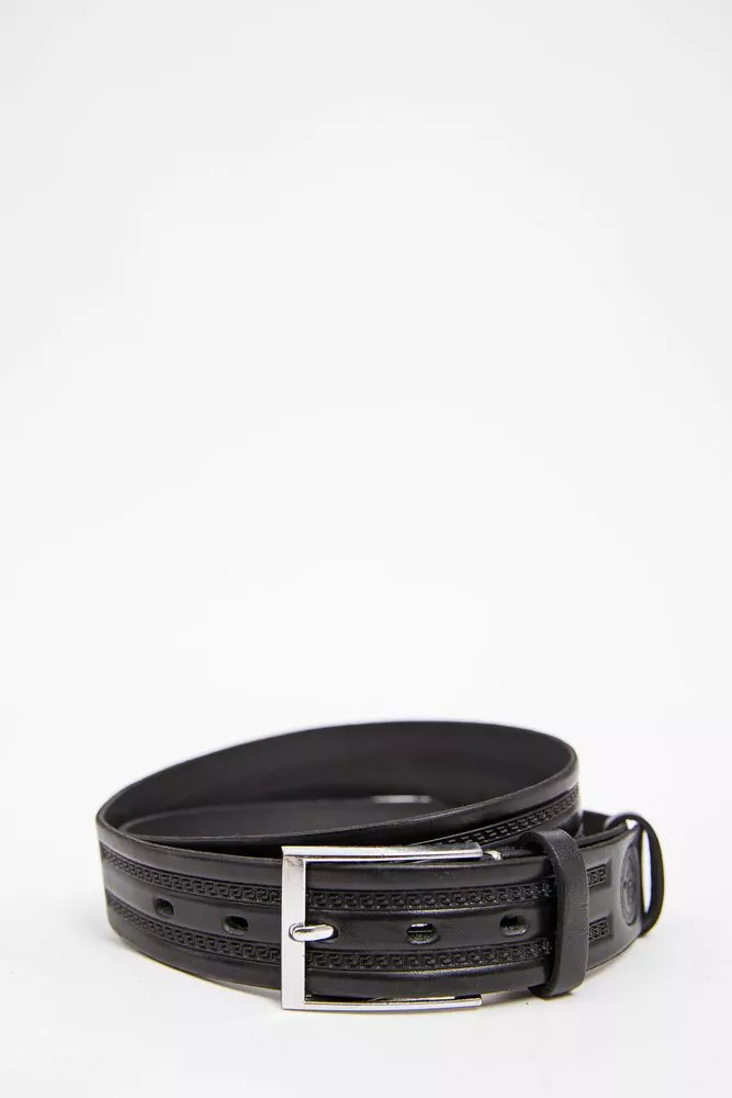 Купить Мужской ремень с классической пряжкой, черного цвета, 196R35Y1W5-1 - Фото №1