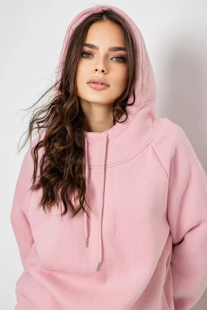Купить Спортивный костюм женский на флисе  -уценка, цвет розовый, 252R21268-U-1 - Фото №8