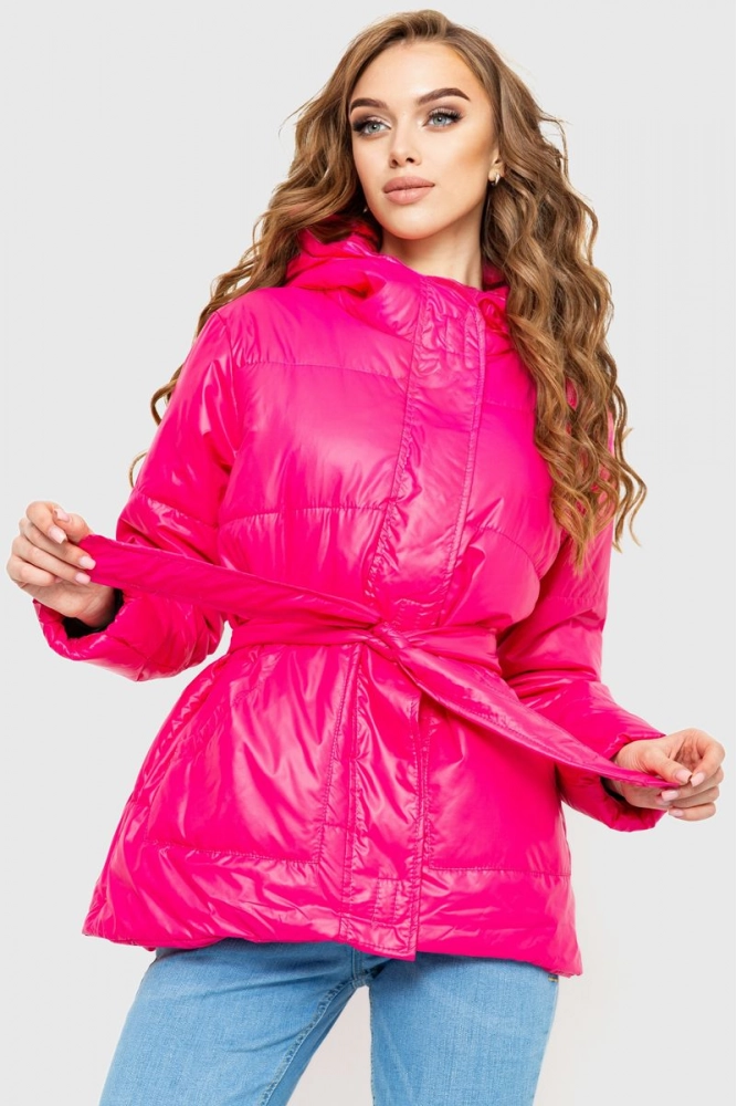 Купить Куртка женская демисезонная  - уценка, цвет малиновый, 227R013-U - Фото №1