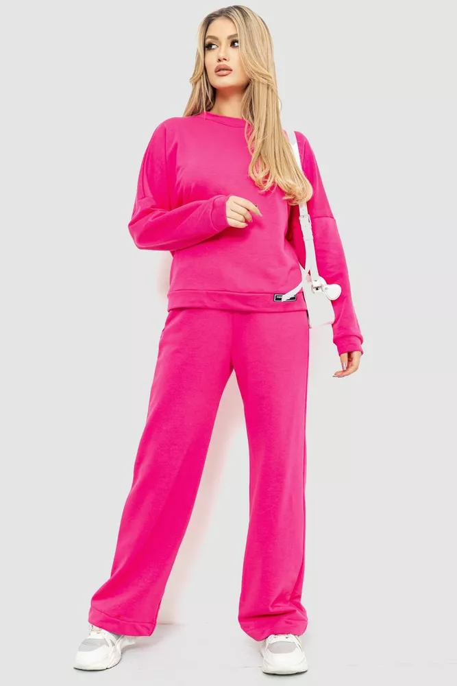 Купити Костюм жіночий двонитка, колір рожевий, 115R0504 - Фото №1