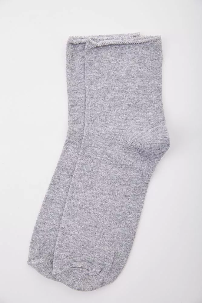 Купити Світло-сірі чоловічі шкарпетки, середньої довжини, 167R322 оптом - Фото №1
