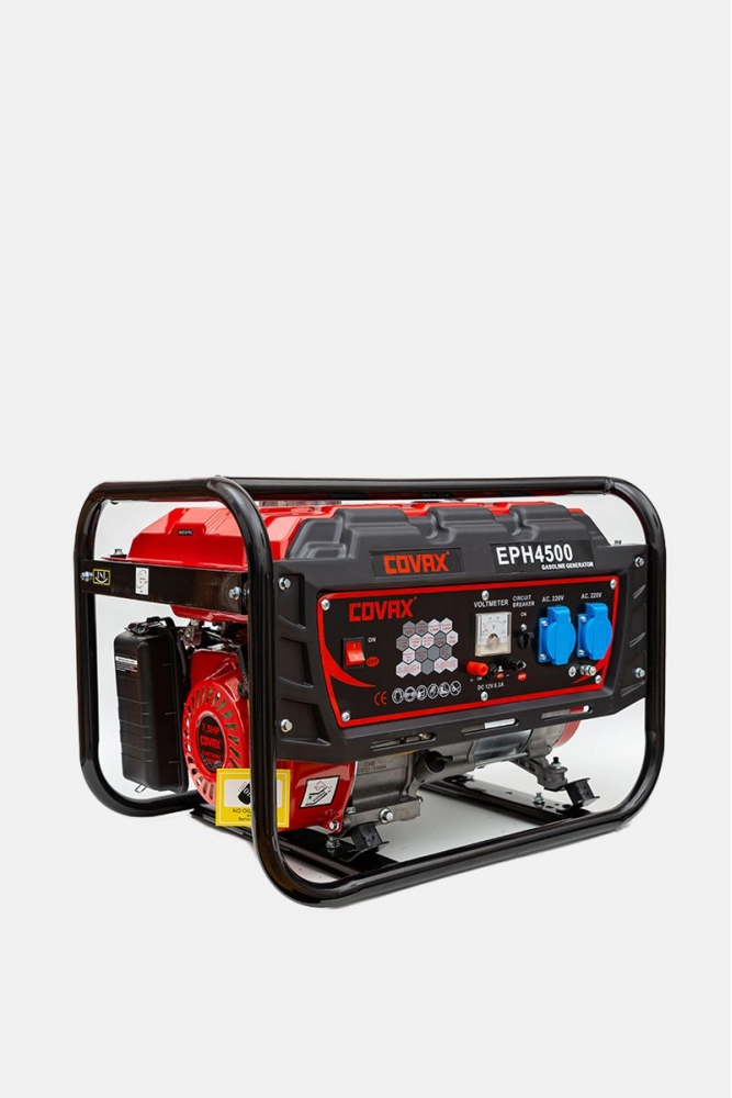 Купити Генератор бензиновий COVAX  2,5 кВт, колір червоно-чорний, EPH4500 - Фото №1