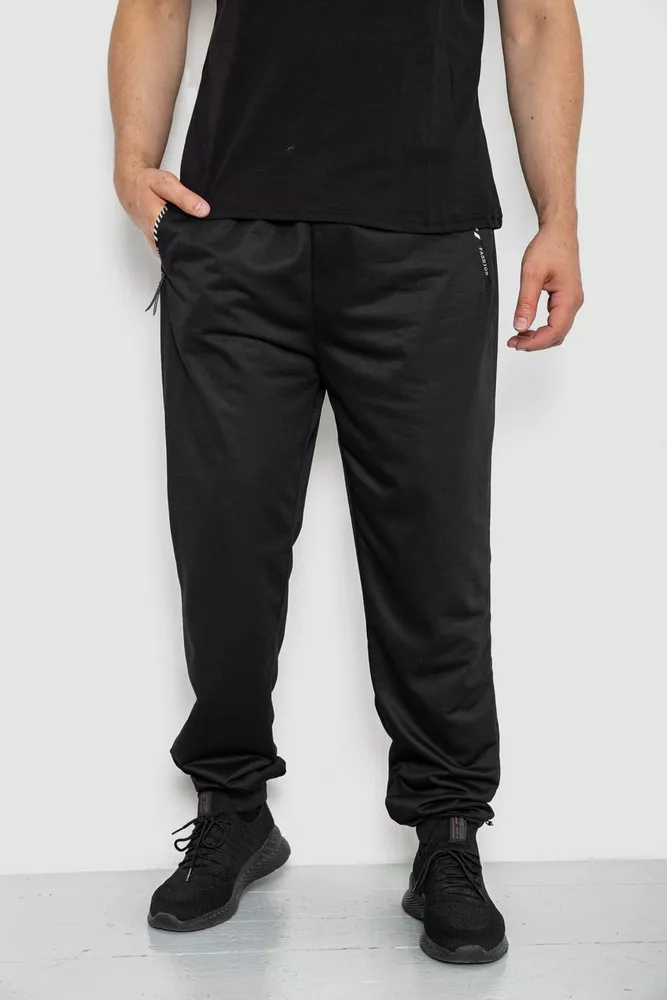 Купить Спорт штаны мужские, цвет черный, 244R41382 - Фото №1