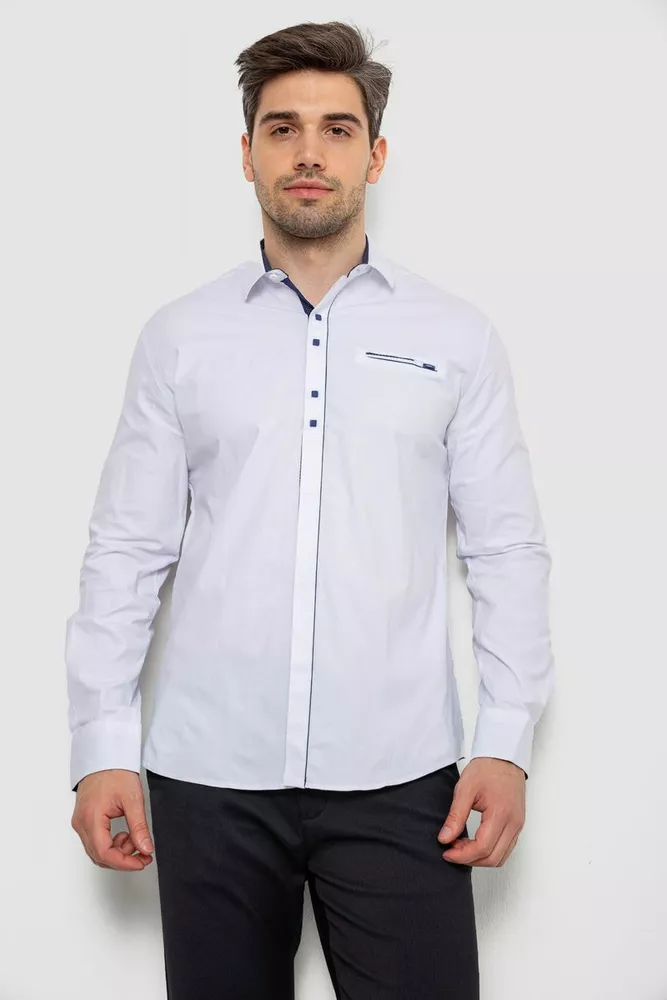 Купити Сорочка чоловіча, колір білий, 214R7078 - Фото №2