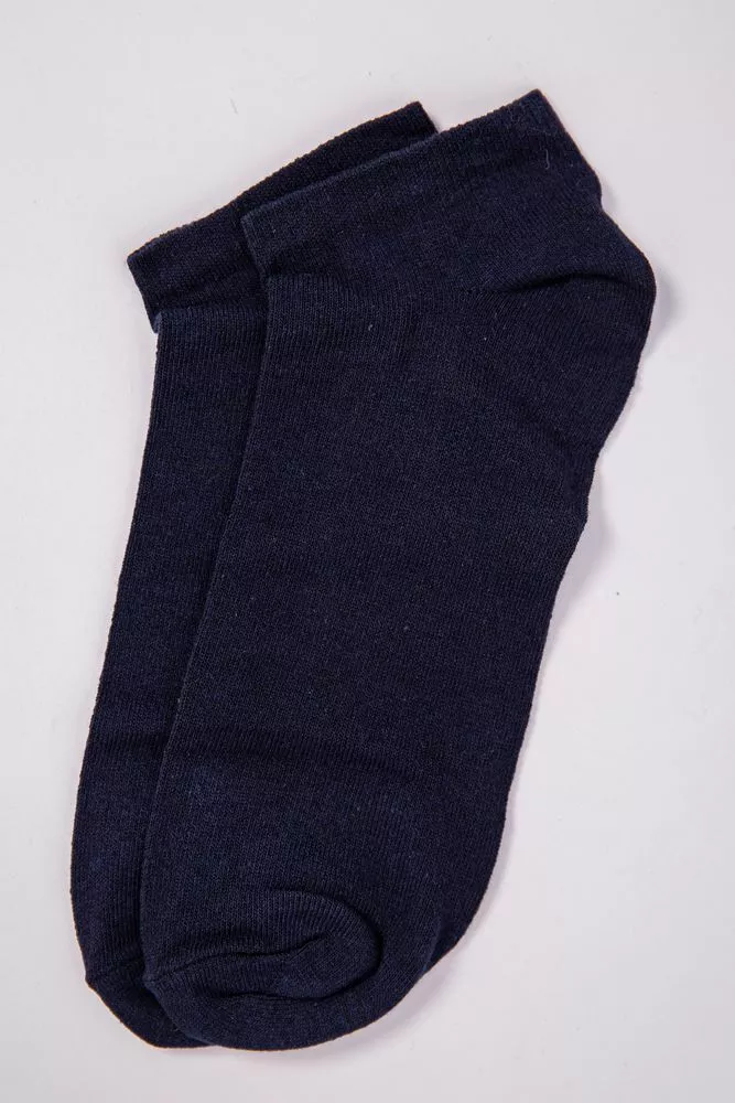 Купить Короткие мужские носки, синего цвета однотонные, 151R5050 оптом - Фото №1