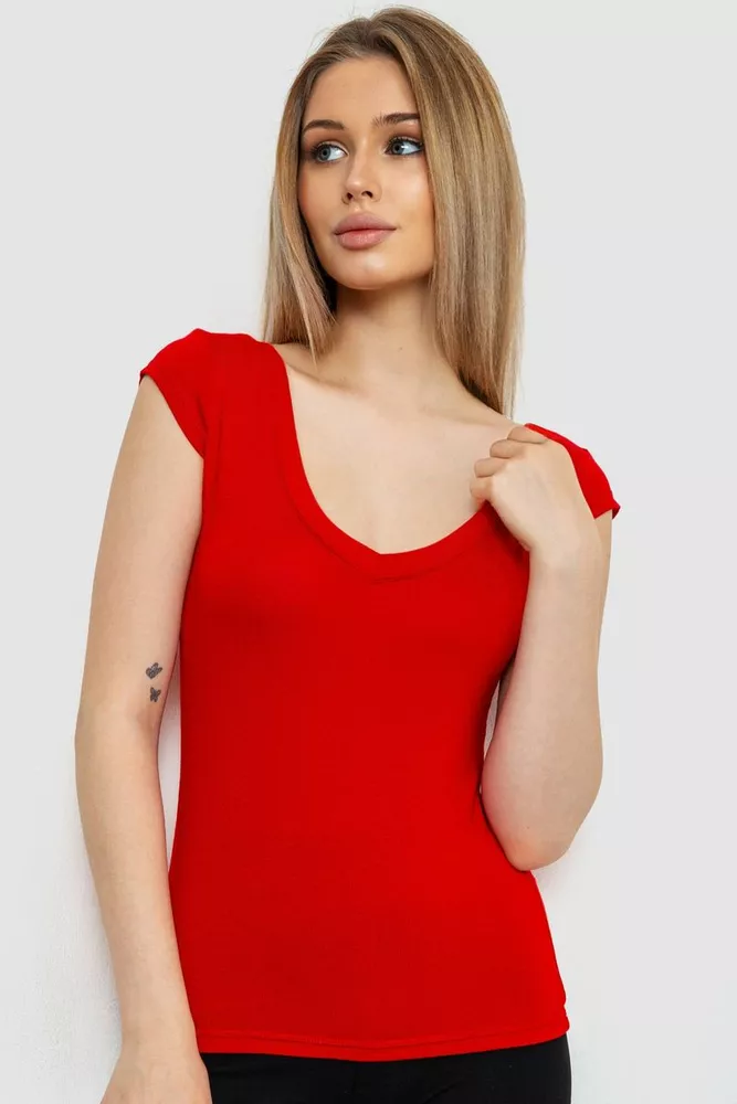 Купити Майка жіноча, колір червоний, 186R301 - Фото №1