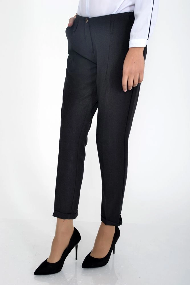 Купить Офисные женские брюки  цвет графит 115R48-26 - Фото №1