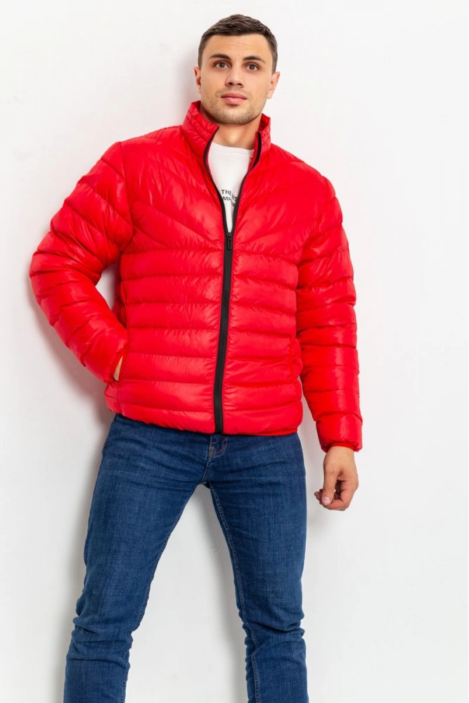 Купить Куртка  мужская демисезонная, цвет красный, 216R001-1 оптом - Фото №1