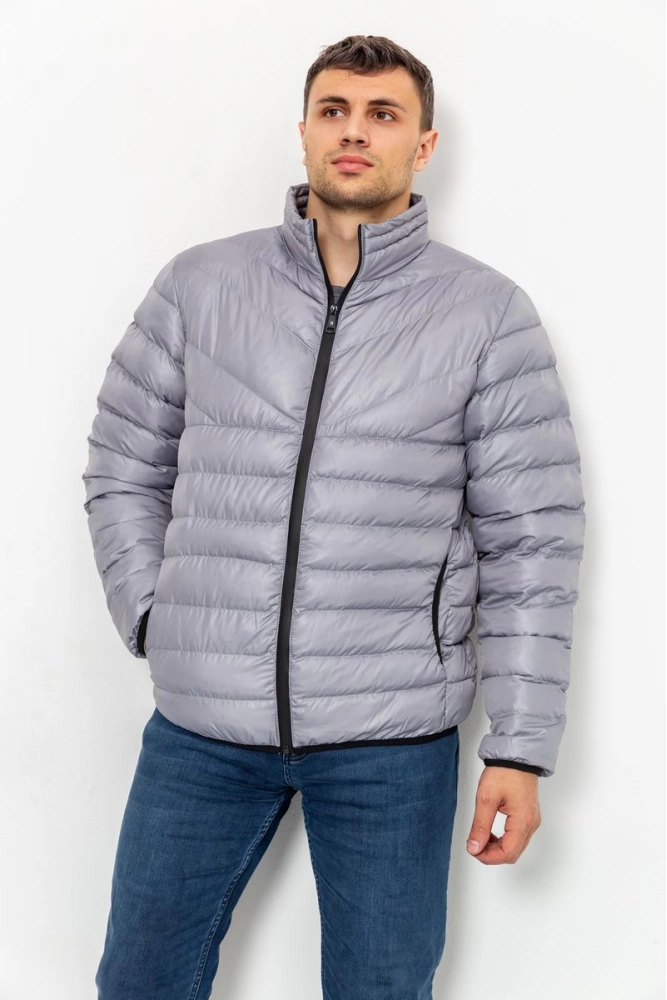 Купить Куртка  мужская демисезонная, цвет серый, 216R001-1 - Фото №1