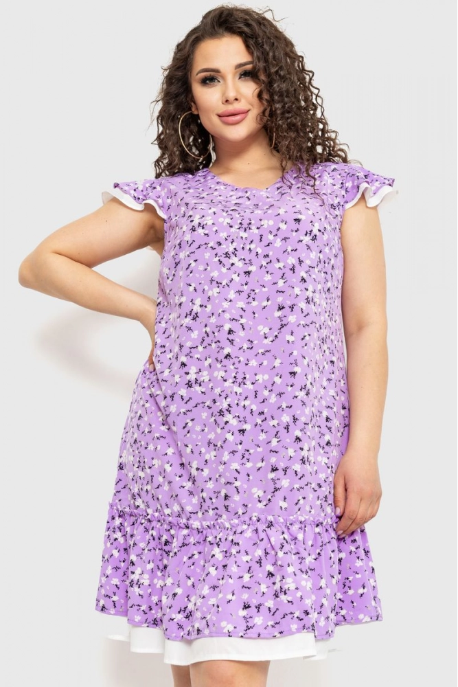 Купити Сукня, колір бузковий, 230R013 - Фото №1