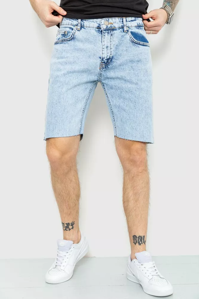 Купить Шорты мужские  джинсовые, цвет синий, 157R3721-20 - Фото №1