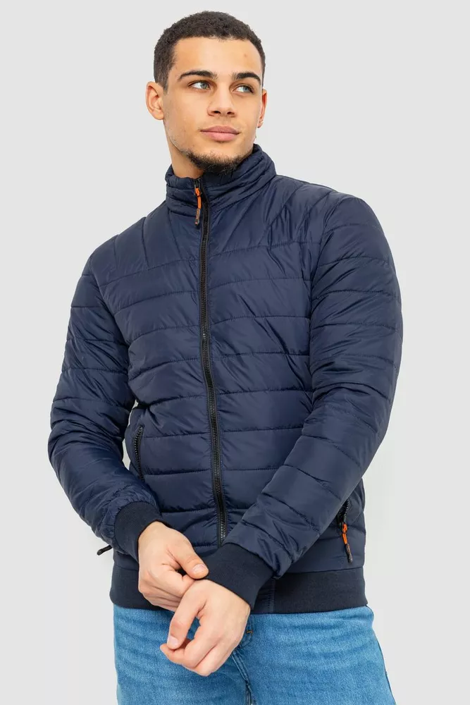 Купить Куртка мужская демисезонная, цвет темно-синий, 234RA31 оптом - Фото №1