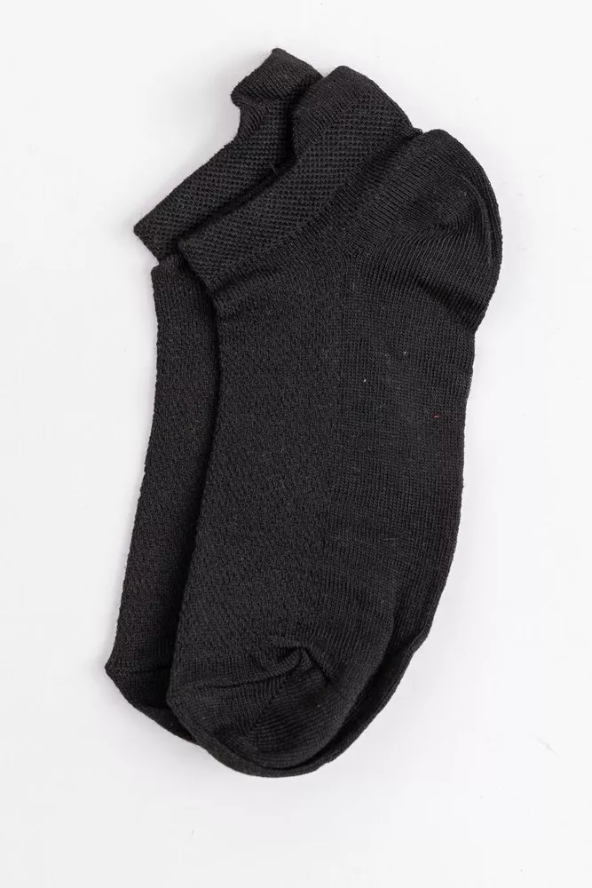 Купити Шкарпетки жіночі короткі, колір чорний, 131R232-1 - Фото №1
