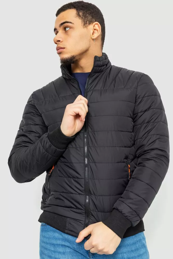 Купить Куртка мужская демисезонная, цвет черный, 234RA31 оптом - Фото №1