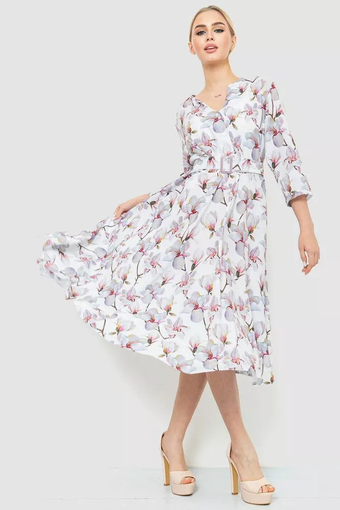 Купити Сукня софт, колір молочно-сірий, 230R032-2 - Фото №1