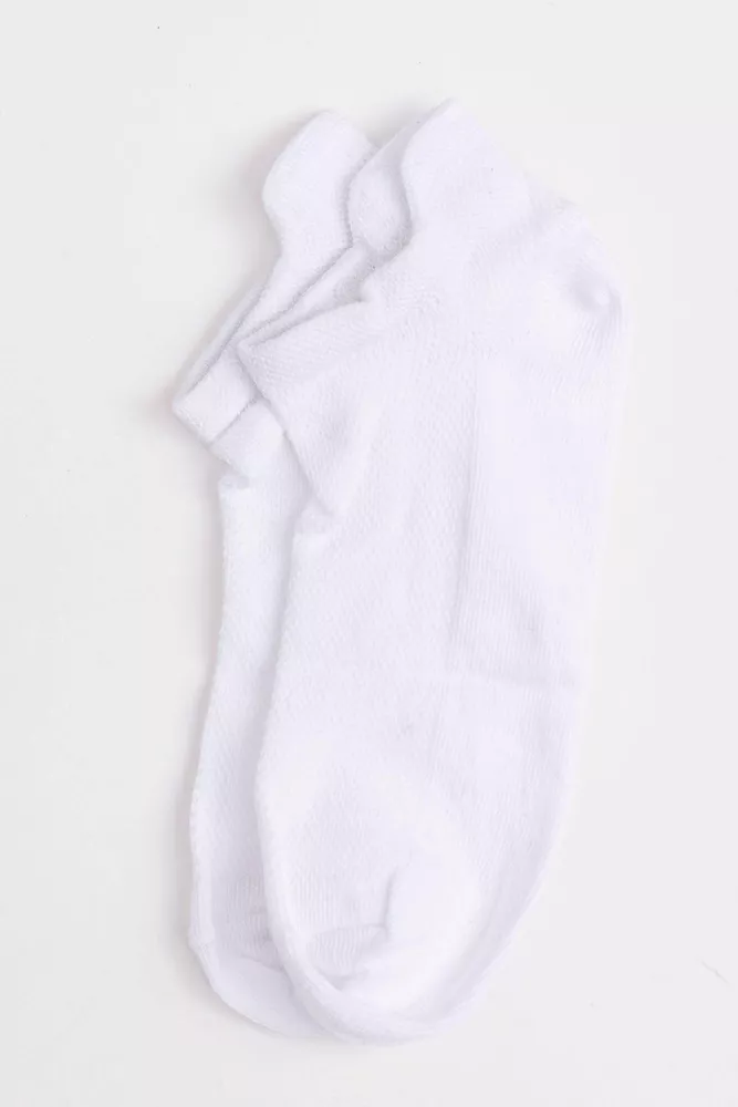 Купити Шкарпетки жіночі короткі, колір білий, 131R232-1 - Фото №1