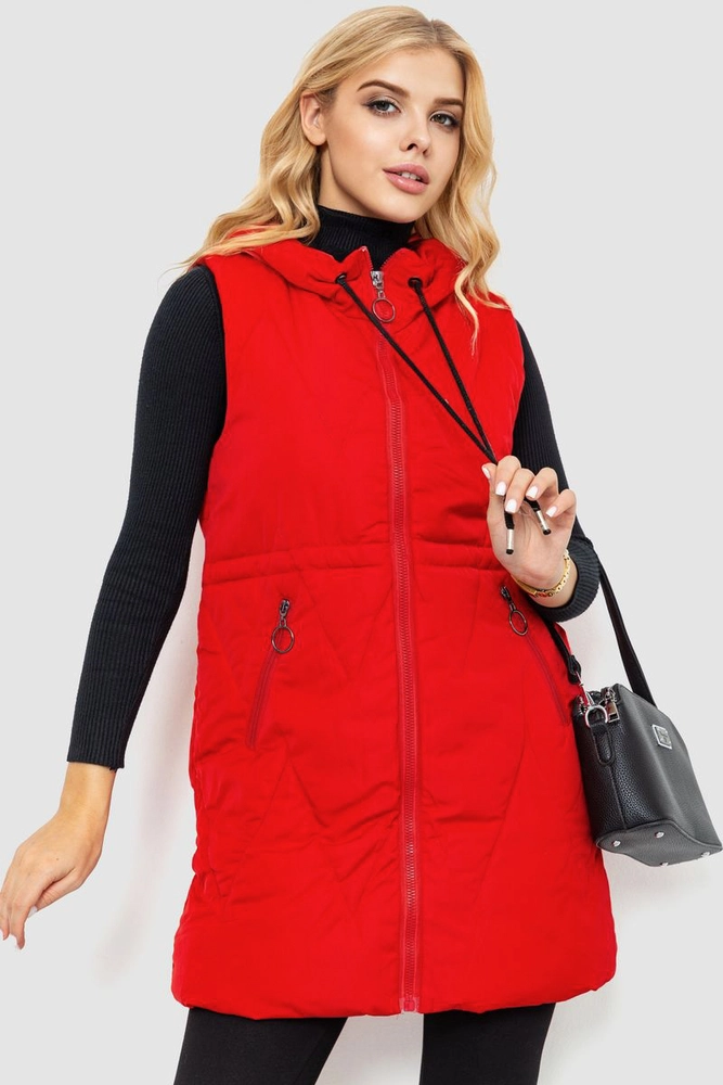 Купити Куртка жіноча  -5, колір червоний, 235R8803 - Фото №1