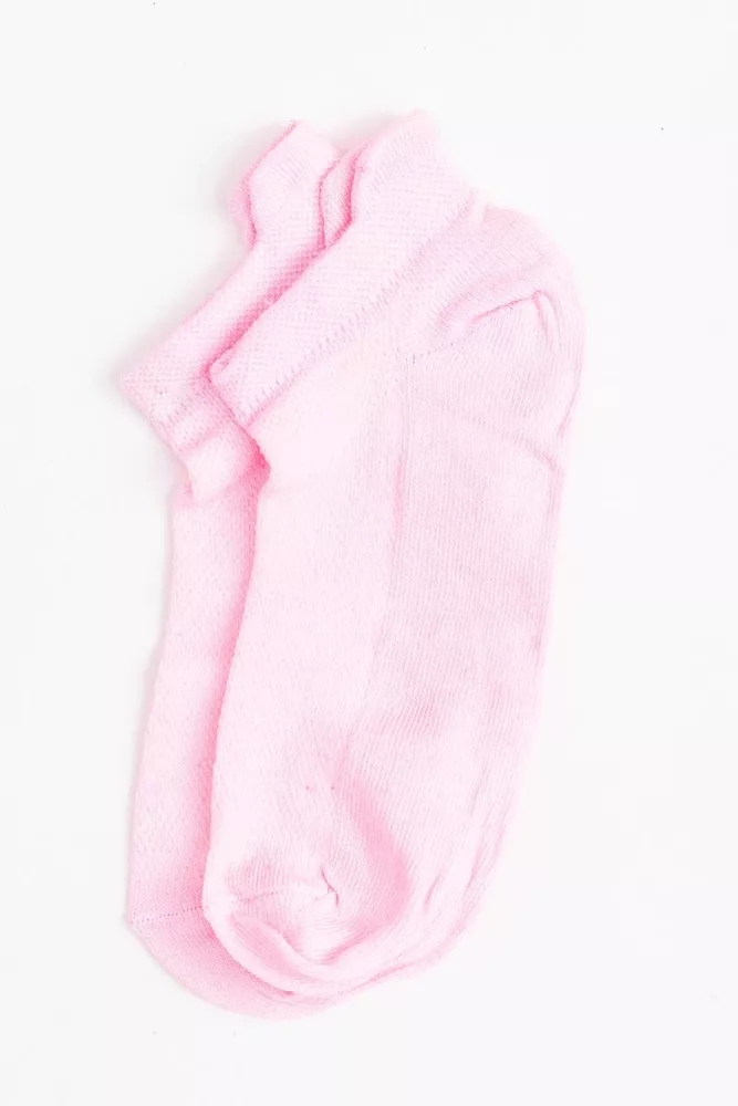 Купить Носки женские короткие, цвет розовый, 131R232-1 - Фото №1