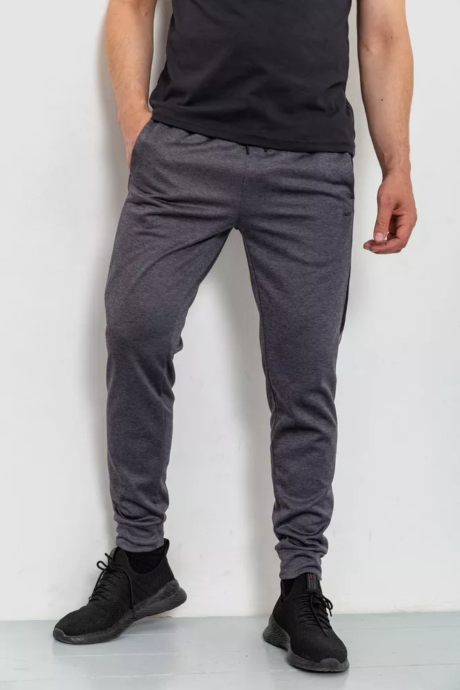 Купить Спорт штаны мужские, цвет серый, 190R030 оптом - Фото №1