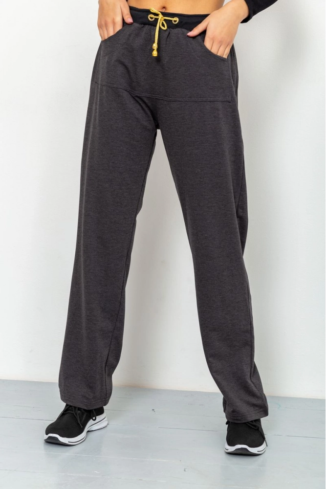 Купить Спорт штаны женские, цвет серый, 167R754 - Фото №1