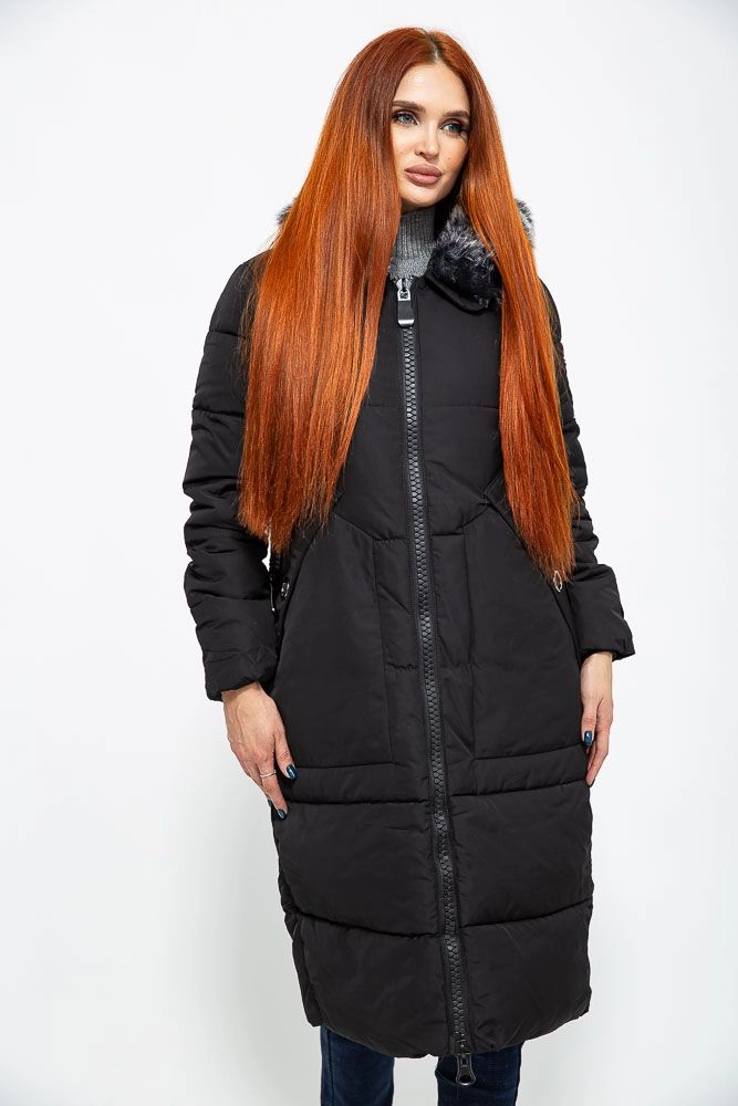 Купити Куртка жіноча  - уцінка, колір чорний, 129R18401-U - Фото №1