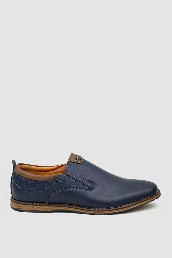 Купити Туфлі чоловічі, колір темно-синій, 243RA1178-1 оптом - Фото №1