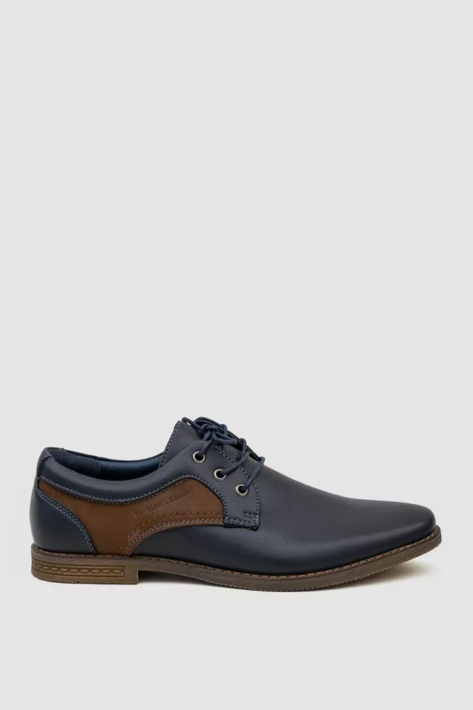 Купити Туфлі чоловічі, колір темно-синій, 243RA1888-1 оптом - Фото №1