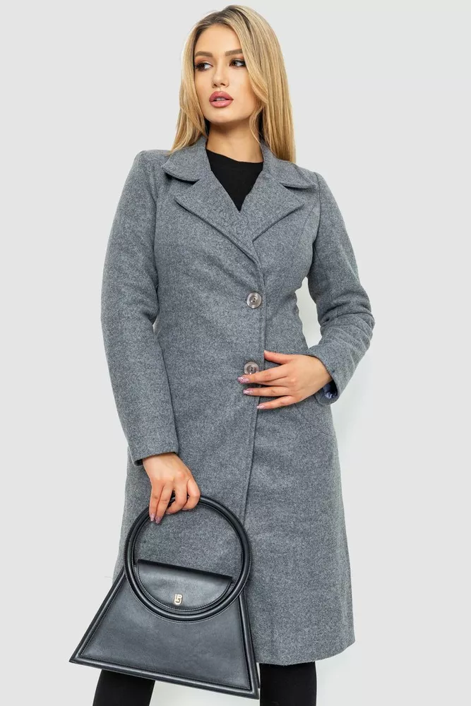 Купить Пальто женское, цвет серый, 186R290 - Фото №1