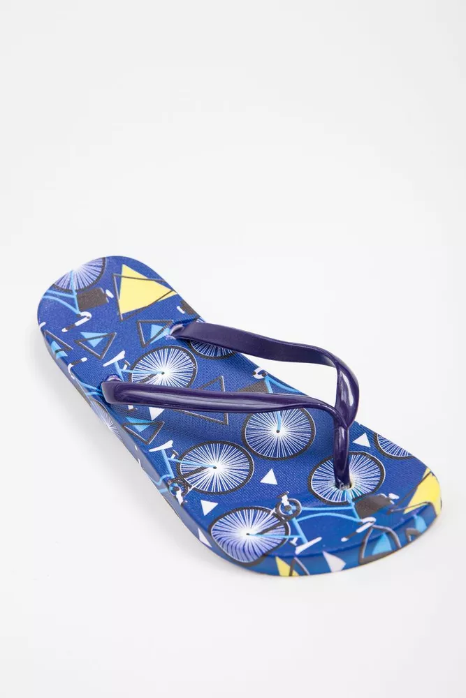 Купити Жіночі пляжні в'єтнамки, синього кольору, 190RY-1 - Фото №1