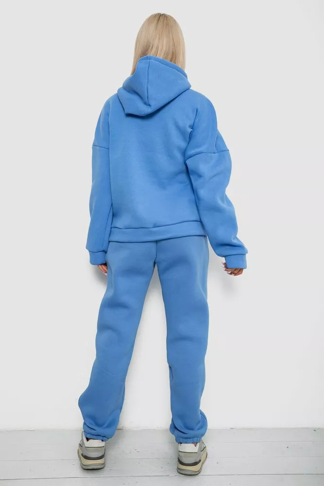 Купити Спортивний костюм жіночий на флісі, колір джинс, 238R5726 - Фото №4