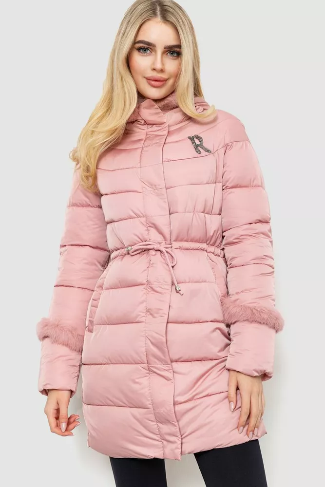 Купити Куртка жіноча зимова, колір пудровий, 131R2003 оптом - Фото №1