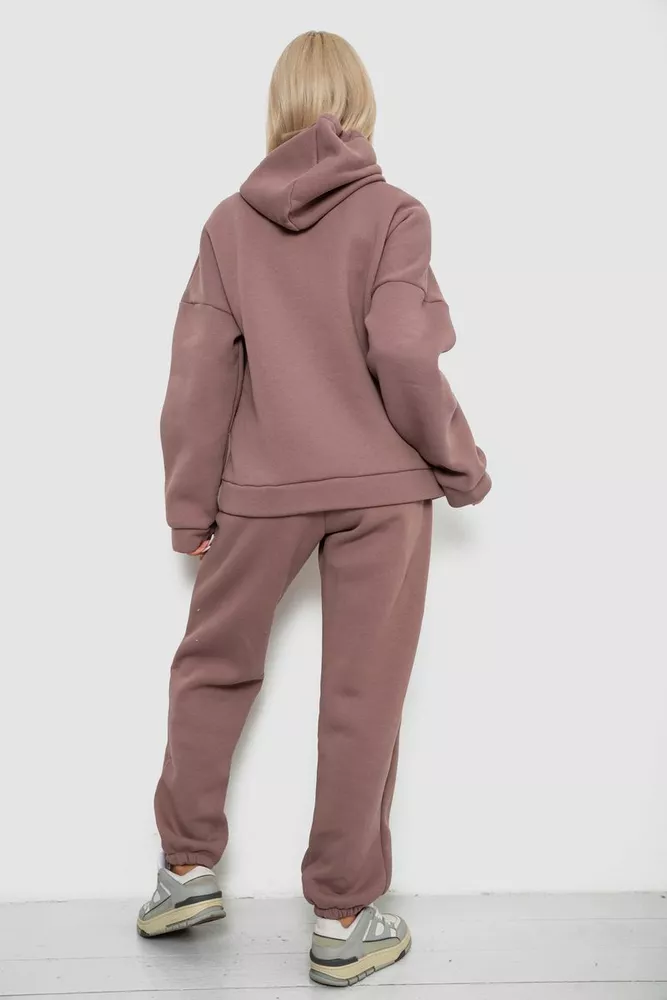 Купити Спортивний костюм жіночий на флісі, колір мокко, 238R5726 - Фото №4