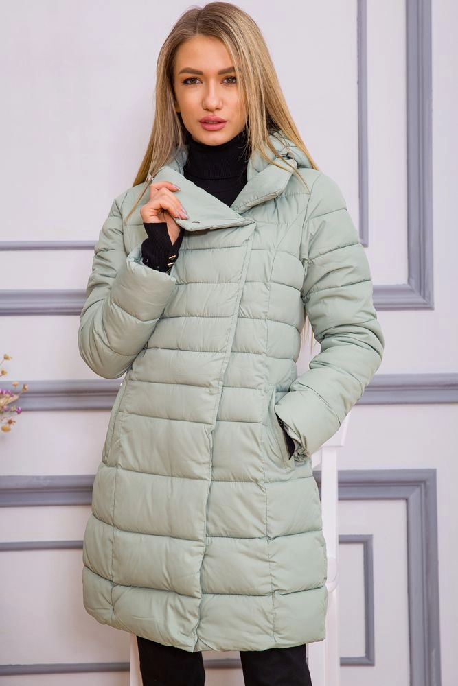 Купити Куртка жіноча  - уцінка, колір оливковий, 167R8108-U - Фото №1