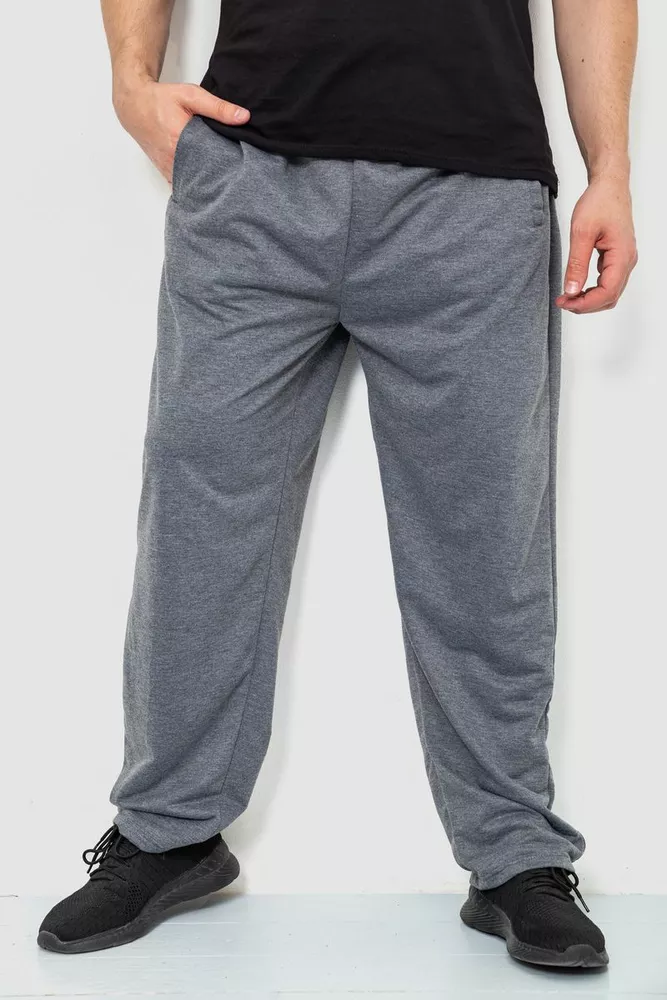 Купить Спорт штаны мужские, цвет серый, 244R10018 оптом - Фото №1