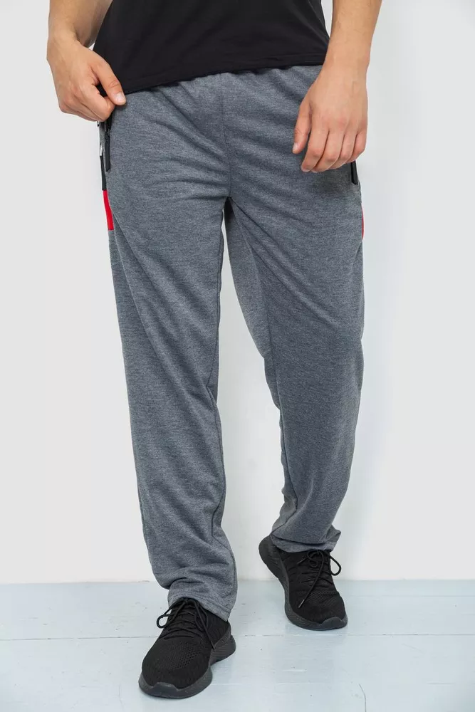Купить Спорт штаны мужские, цвет серый, 244R41125 оптом - Фото №1