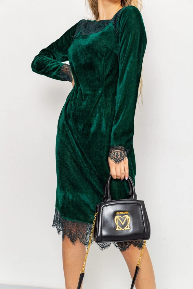 Купить Платье нарядноне, цвет зеленый, 167R811 - Фото №1