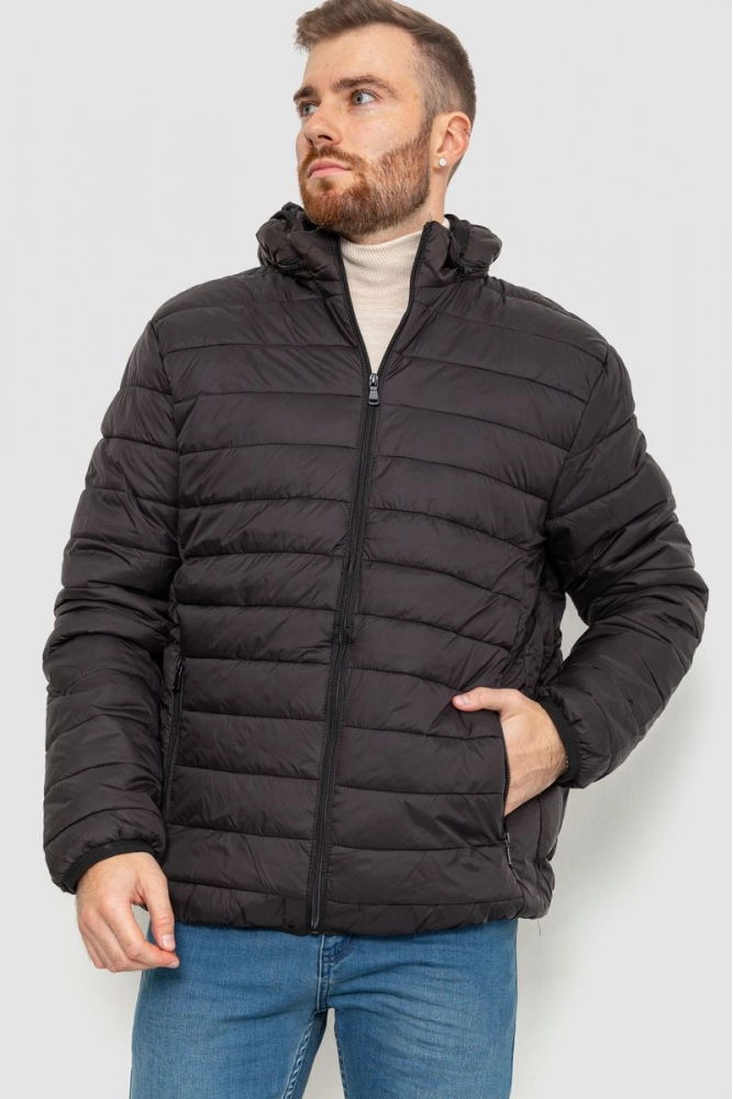 Купить Куртка мужская демисезонная, цвет черный, 234R01 - Фото №1